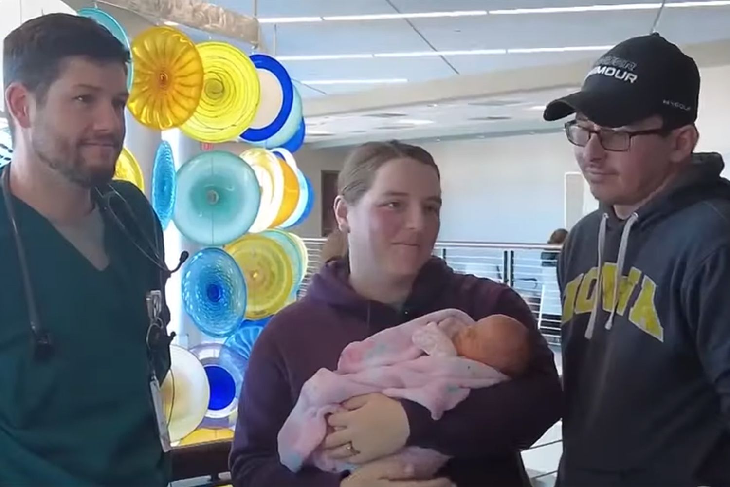 Iowa doctor drives ATV through snow storm to deliver baby