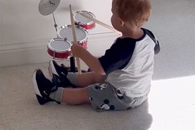 Katharine McPhee Shares Videos of 'Little Drummer Boy' Rennie