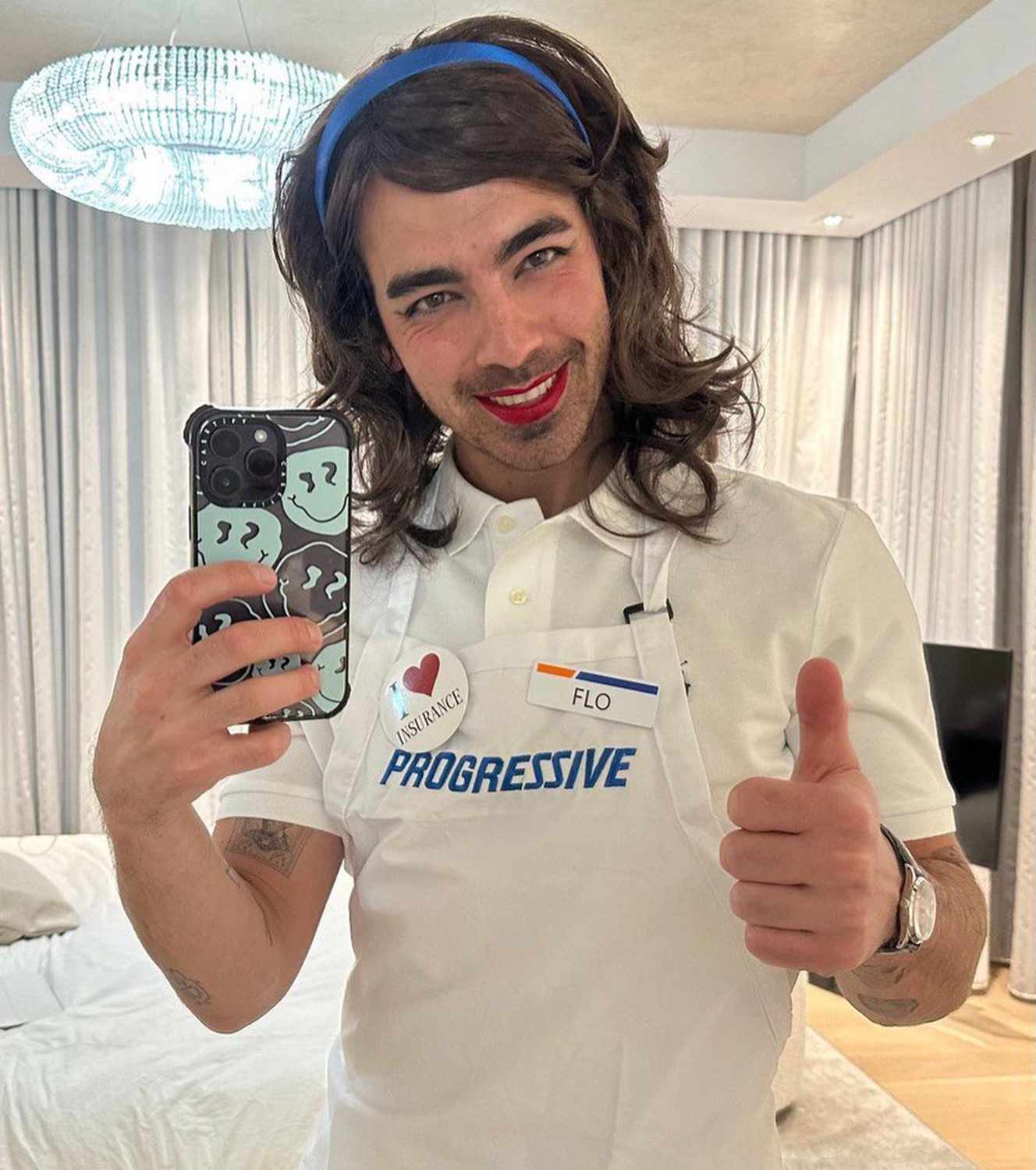 Joe Jonas as Flo from Progressive