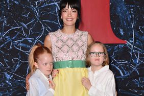 Lily Allen and daughters Marnie Rose Cooper and Ethel Cooper attend "Stranger Things" season 4 premiere on May 14, 2022. 