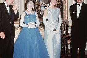 President John F. Kennedy and First Lady Jackie Kennedy pay a visit to the royal family in England. (L-R): John F. Kennedy; Queen Elizabeth II; Jackie Kennedy, and Prince Philip.