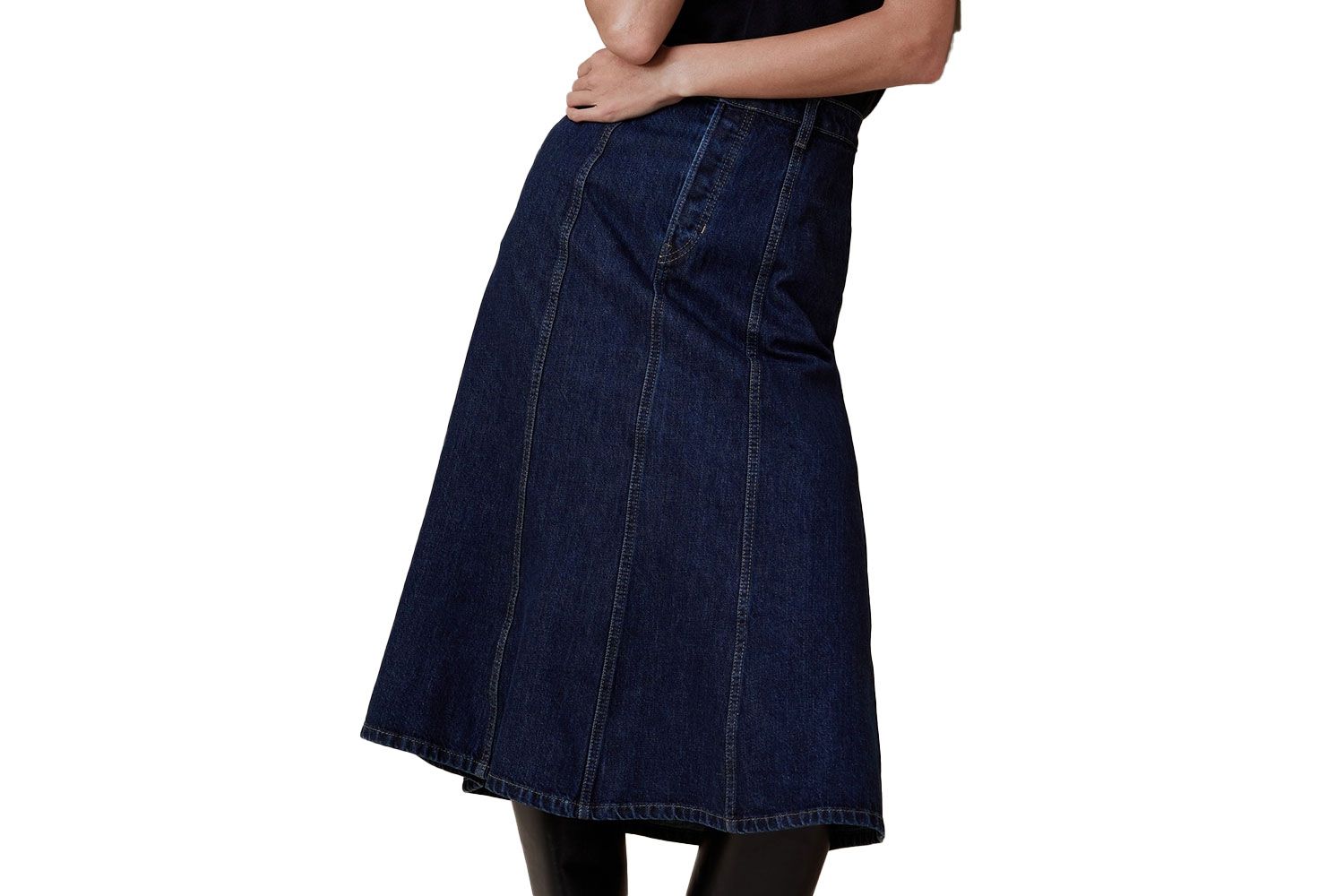 Banana Republic PIA DENIM MIDI SKIRT