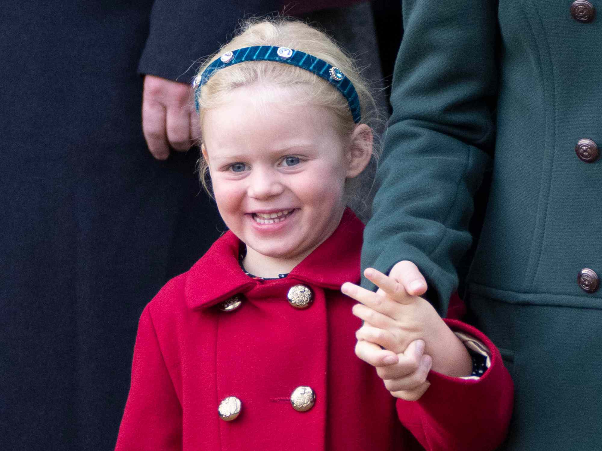 Lena Tindall attends the Christmas Day service at St Mary Magdalene Church on December 25, 2022