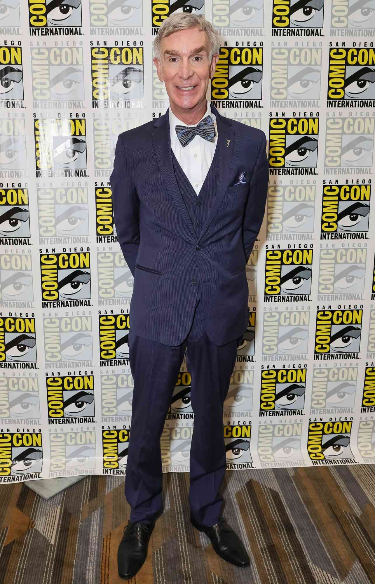 SAN DIEGO, CALIFORNIA - JULY 23: Bill Nye attends Peacock's new original series "The End is NYE" press line during 2022 Comic-Con International: San Diego at Hilton Bayfront on July 23, 2022 in San Diego, California. (Photo by Matt Winkelmeyer/Getty Images)