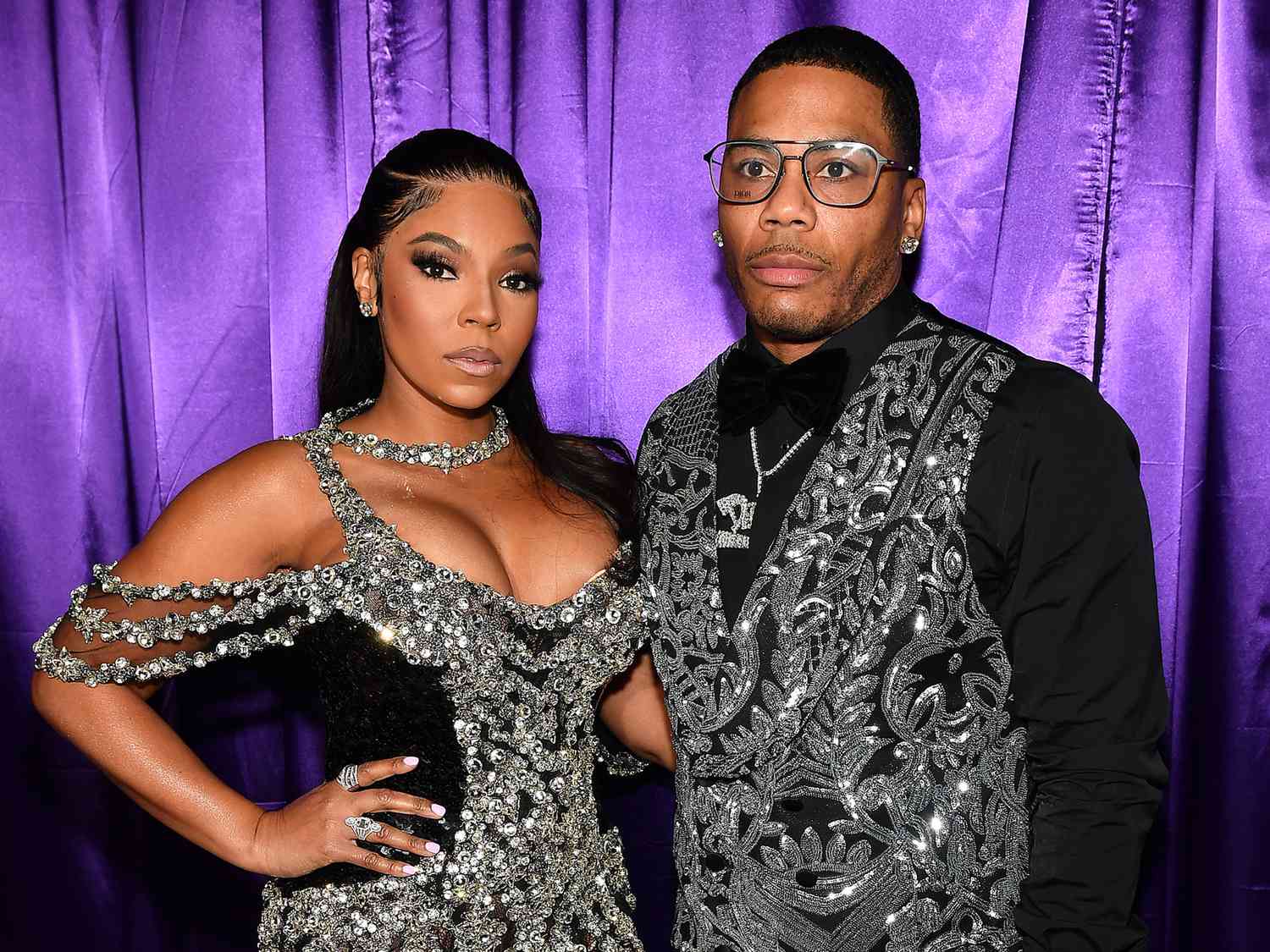 Ashanti and Nelly attend 3rd Annual Birthday Ball for Pierre "P" Thomas in 2023