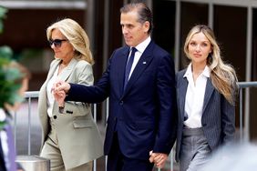 First lady Jill Biden, Hunter Biden, son of U.S. President Joe Biden, joined by his wife Melissa Cohen Biden, leave the J. Caleb Boggs Federal Building on June 11, 2024 in Wilmington, Delaware.