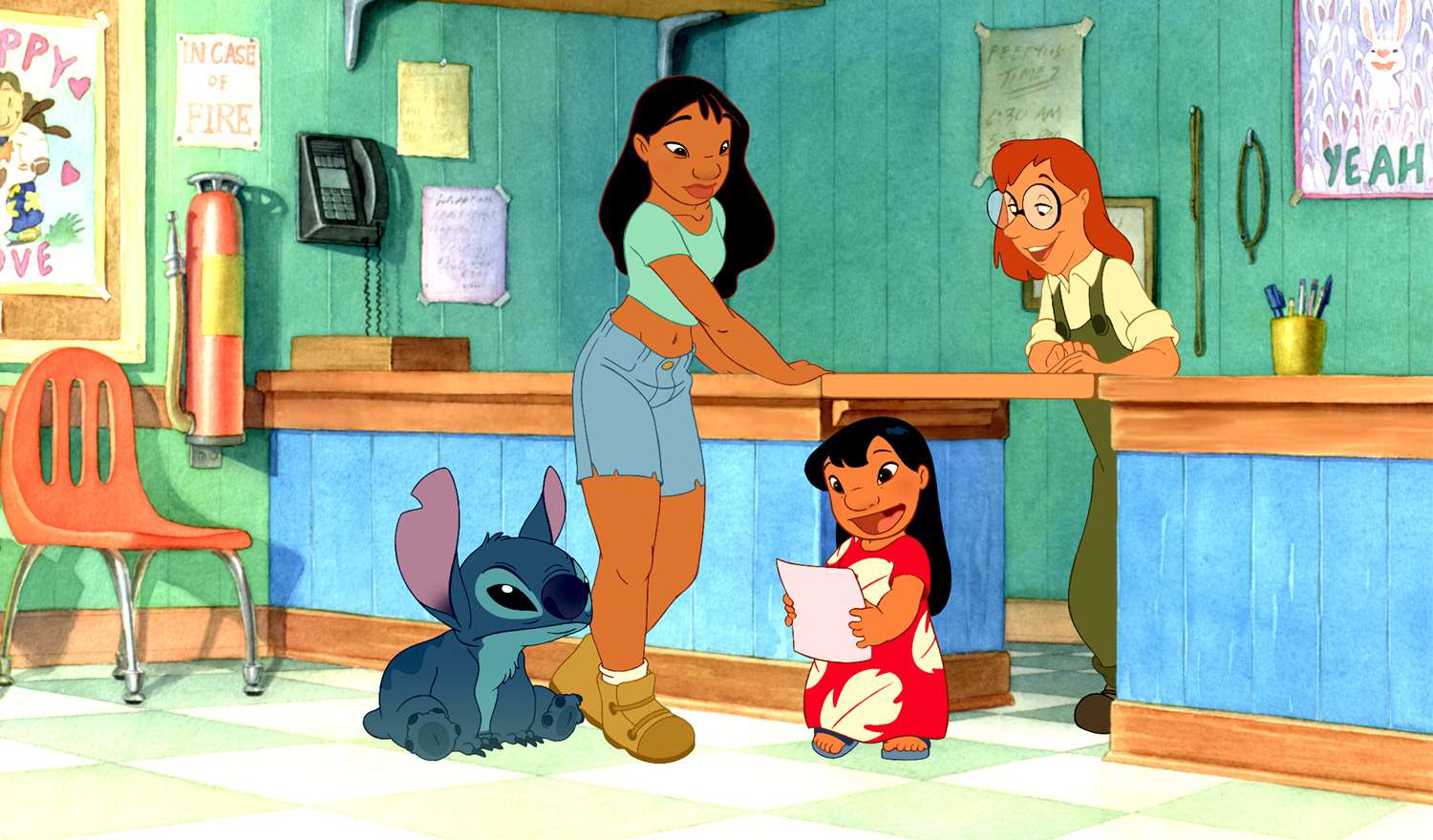 LILO & STITCH, Stitch, Nani, Lilo, 2002 (c) Walt Disney/courtesy Everett Collection.