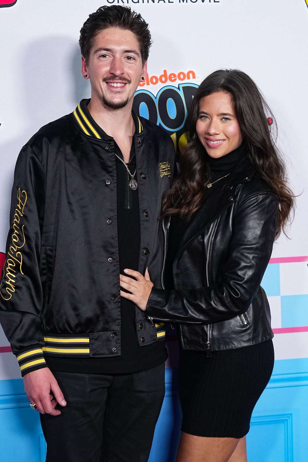 Hunter Fieri and Tara Bernstein attend the "Good Burger 2" world premiere at Regal Union Square on November 14, 2023 