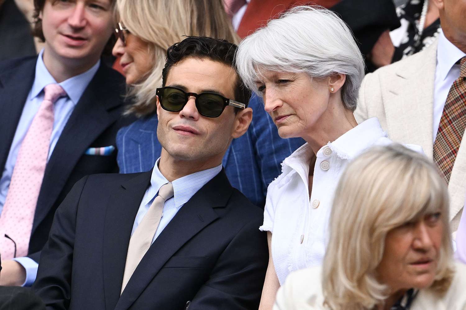 Rami Malek and Juliet Corrin wimbledon 07 12 24