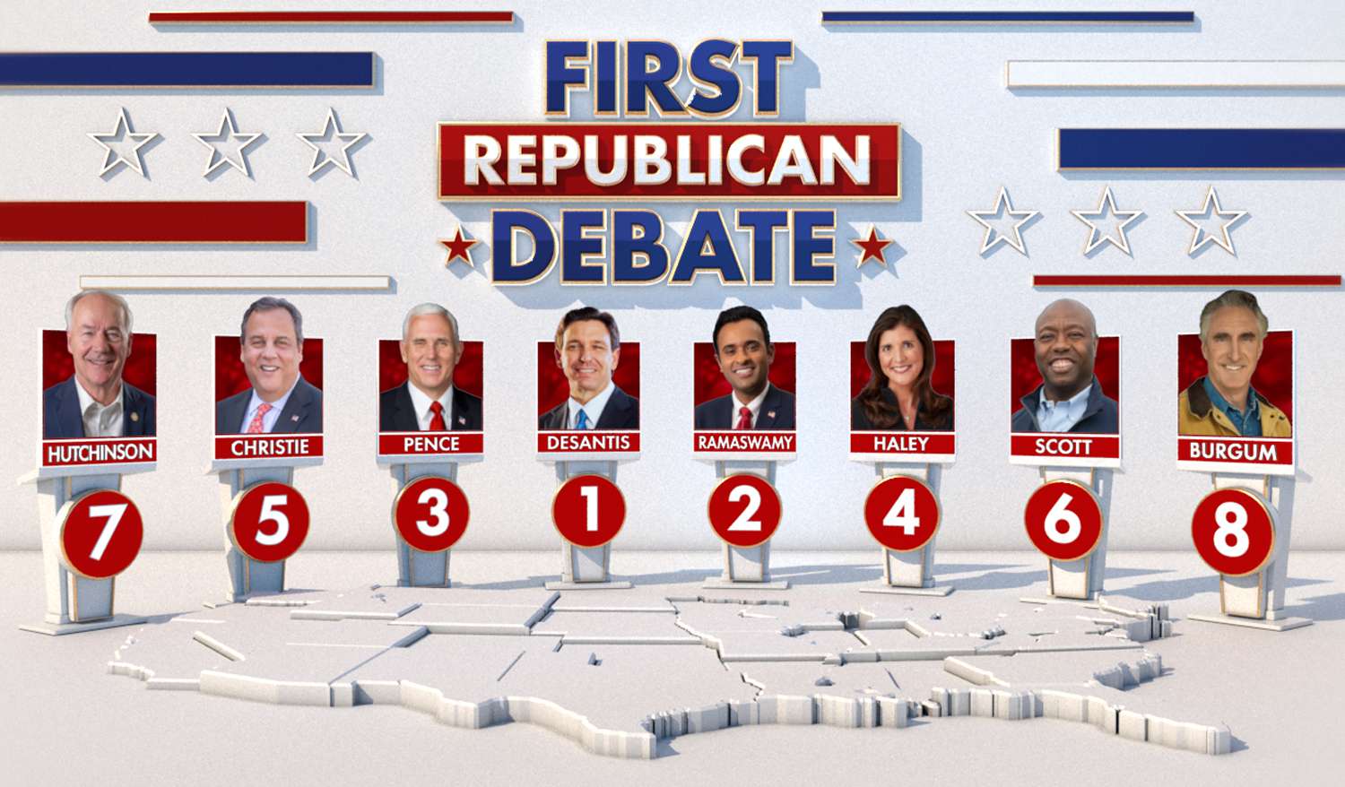 Fox News GOP Debate Lineup for Aug. 23, 2023