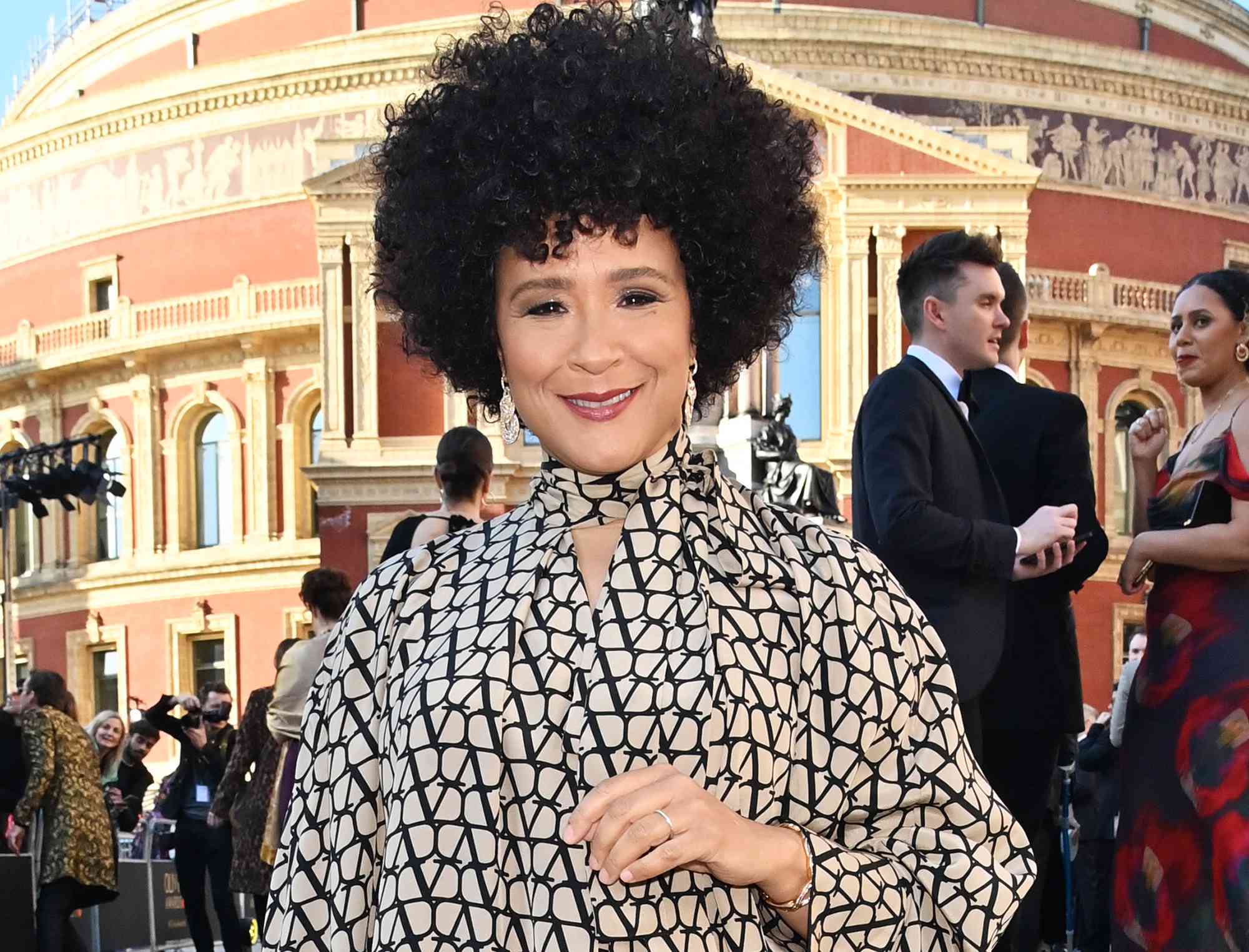 Golda Rosheuvel attends The Olivier Awards 2023 on April 2, 2023 in London, England. 