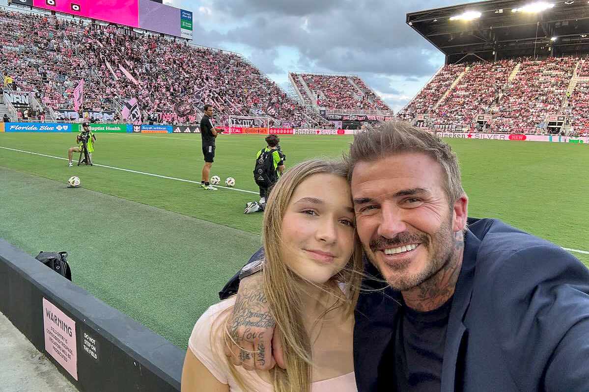 David Beckham Posts Sweet Photo with Daughter Harper âBy His Sideâ After AFC Miami Game