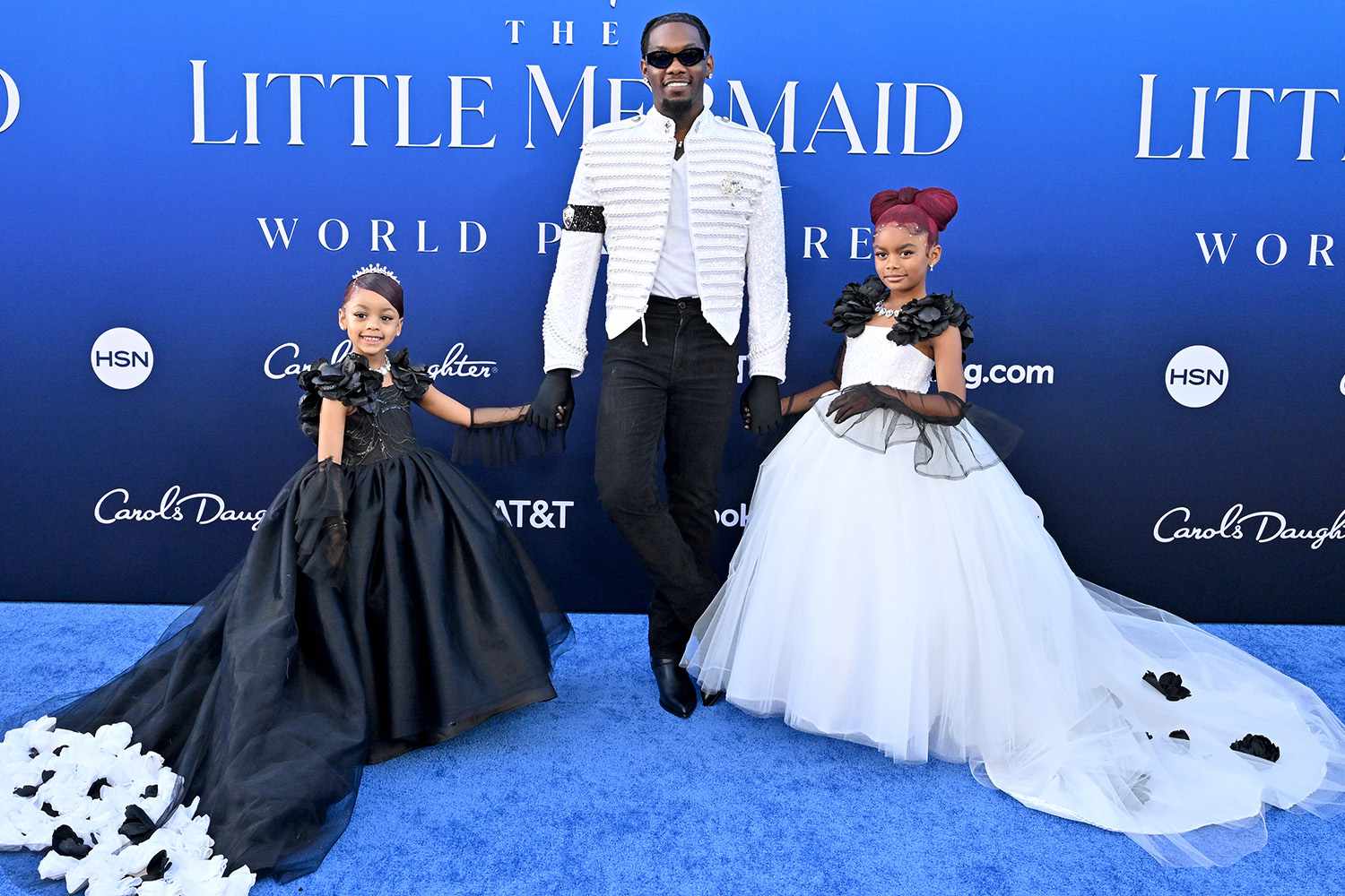 Kulture Kiari Cephus, Offset, and Kalea Marie Cephus attend the World Premiere of Disney's "The Little Mermaid"