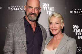 Chris Meloni and Doris Sherman Williams attend the screening of "No Time To Die" at iPic Theater on October 07, 2021 in New York City