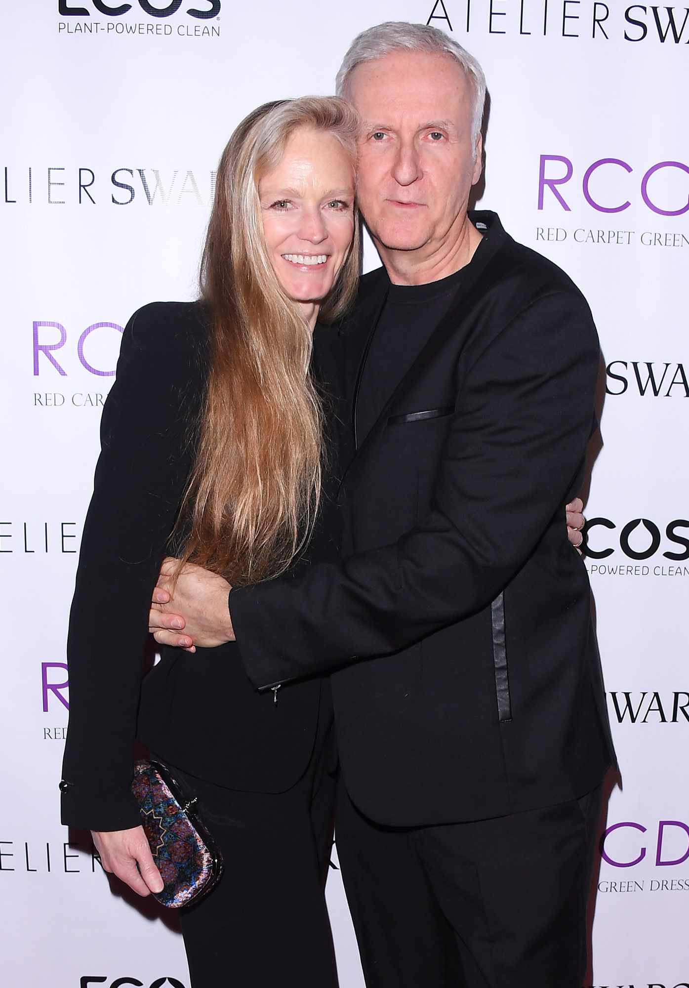 Suzy Amis Cameron and James Cameron attend Red Carpet Green Dress Pre-Oscar Celebration at a private residence on February 23, 2017 in Los Angeles, California