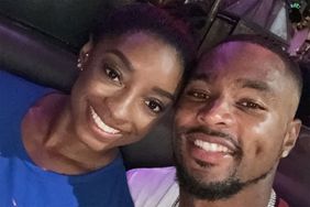 Simone Biles and Jonathan Owens in Paris during the 2024 Olympics