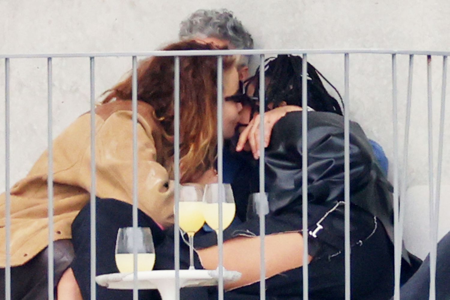 Flirty Threesome... Rita Ora pictured kissing actress Tessa Thompson & boyfriend Taika Waititi at his place in Sydney after they all partied through the night and into the next day !!!