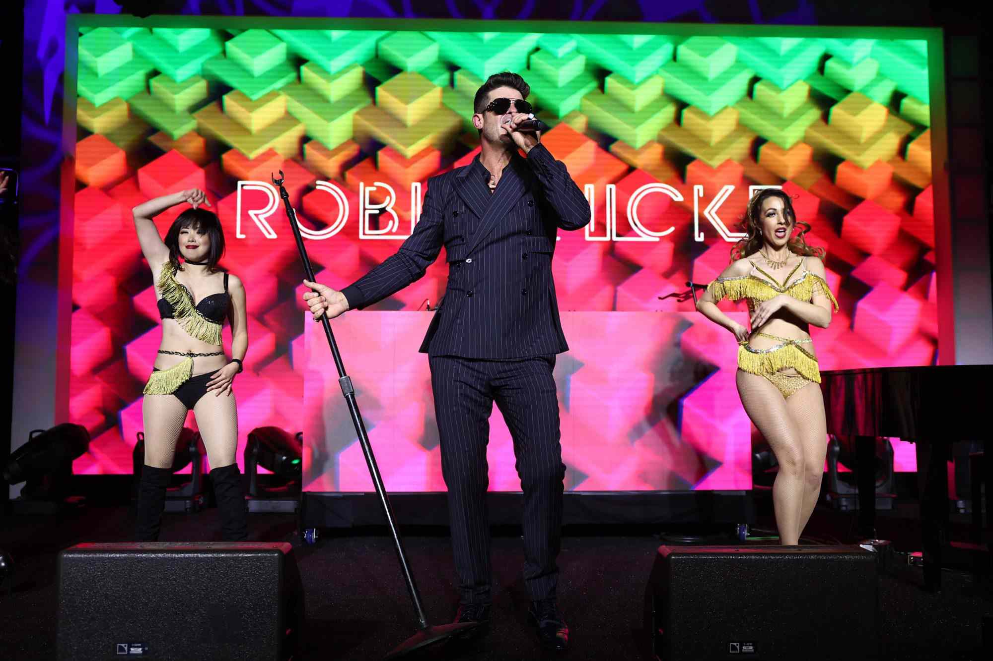 Mandatory Credit: Photo by John Salangsang/Shutterstock (13762906i) Robin Thicke TR Sports Presents Rolling Stone Live, Performance, Scottsdale, AZ - 10 Feb 2023