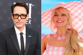 Robert Downey Jr.; MARGOT ROBBIE as Barbie in Warner Bros. Picturesâ âBARBIE