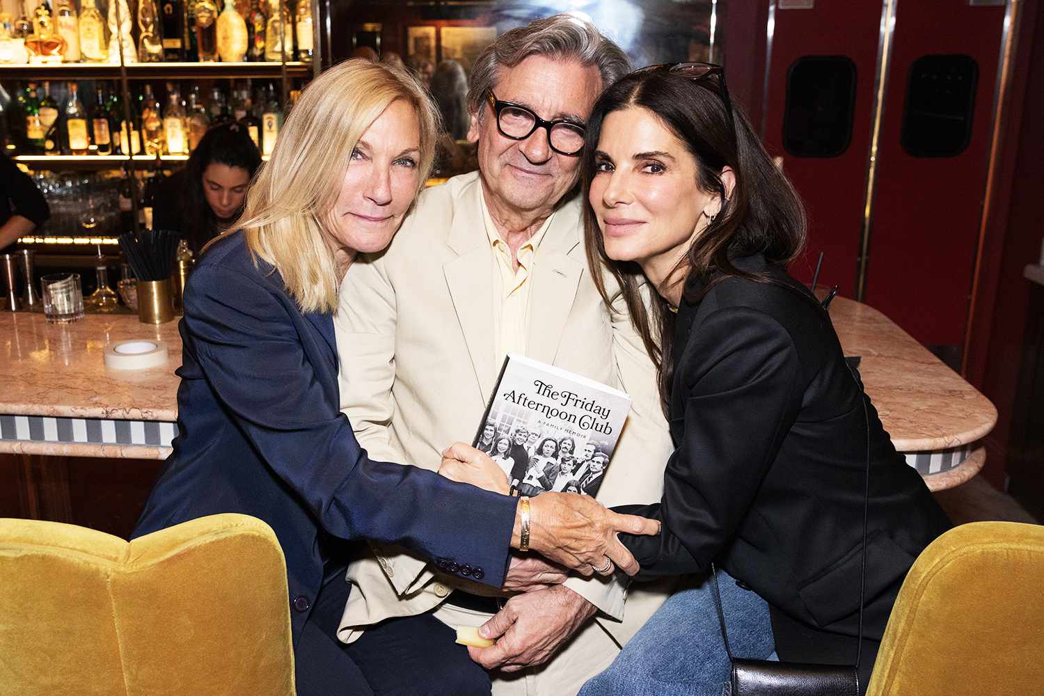 Griiffin Dunne, Sandra Bullock Mary McLaglen attend The Friday Afternoon Club book signing after party at The Georgian Hotel. 