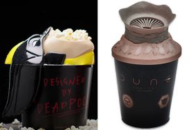 Deadpool & Wolverine Popcorn Bucket; Dune: Part Two Popcorn Bucket
