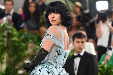 Sydney Sweeney arrives for the 2024 Met Gala at the Metropolitan Museum of Art on May 6, 2024, in New York. The Gala raises 