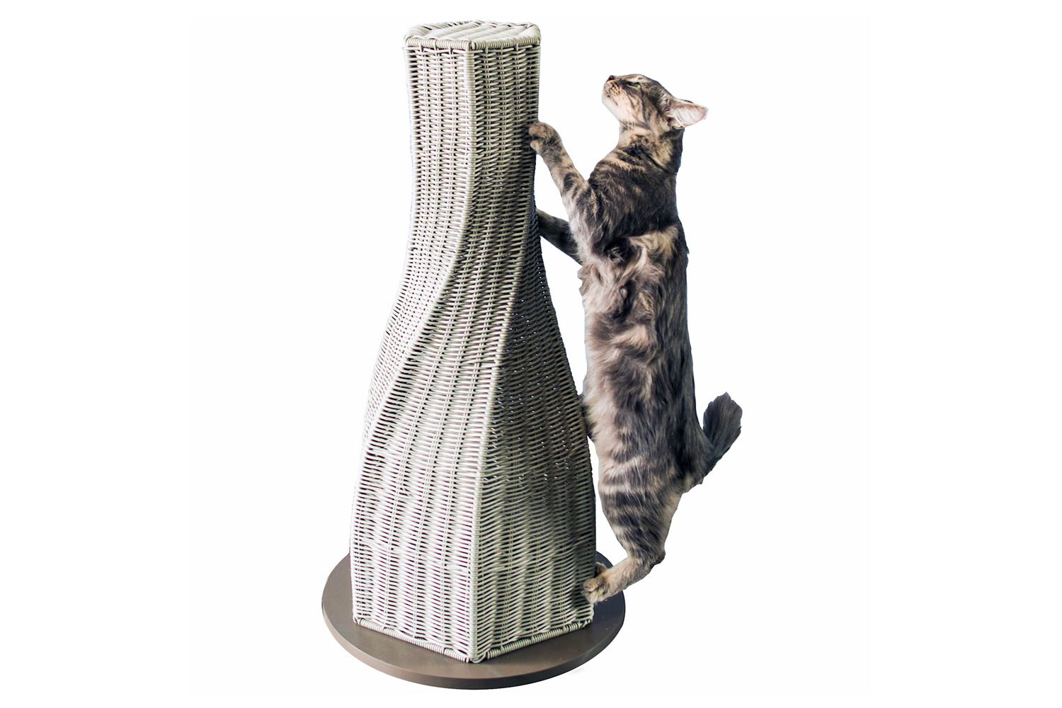 The Refined Feline Calypso 31 Inch Rattan Cat Scratcher