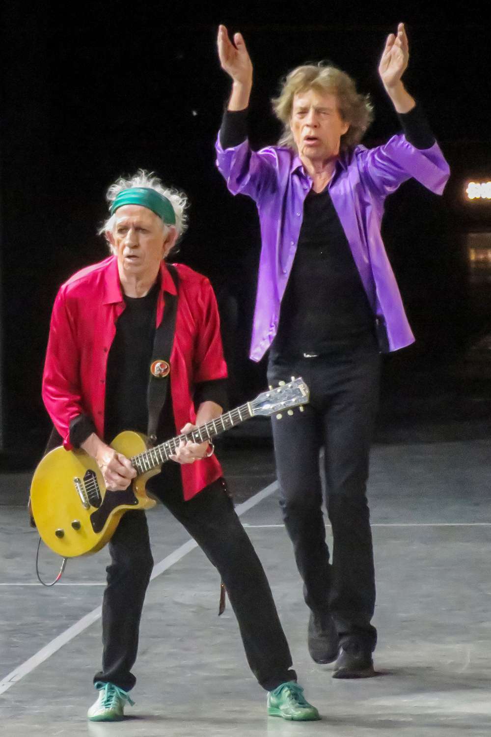 Rolling Stones are spotted as they take to the stage in Vancouver Canada