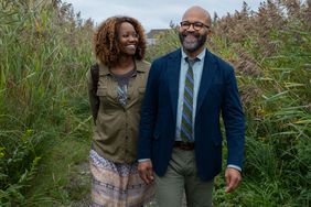 Erika Alexander stars as Coraline and Jeffrey Wright as Thelonious "Monk" Ellison in writer/director Cord Jeffersons AMERICAN FICTION