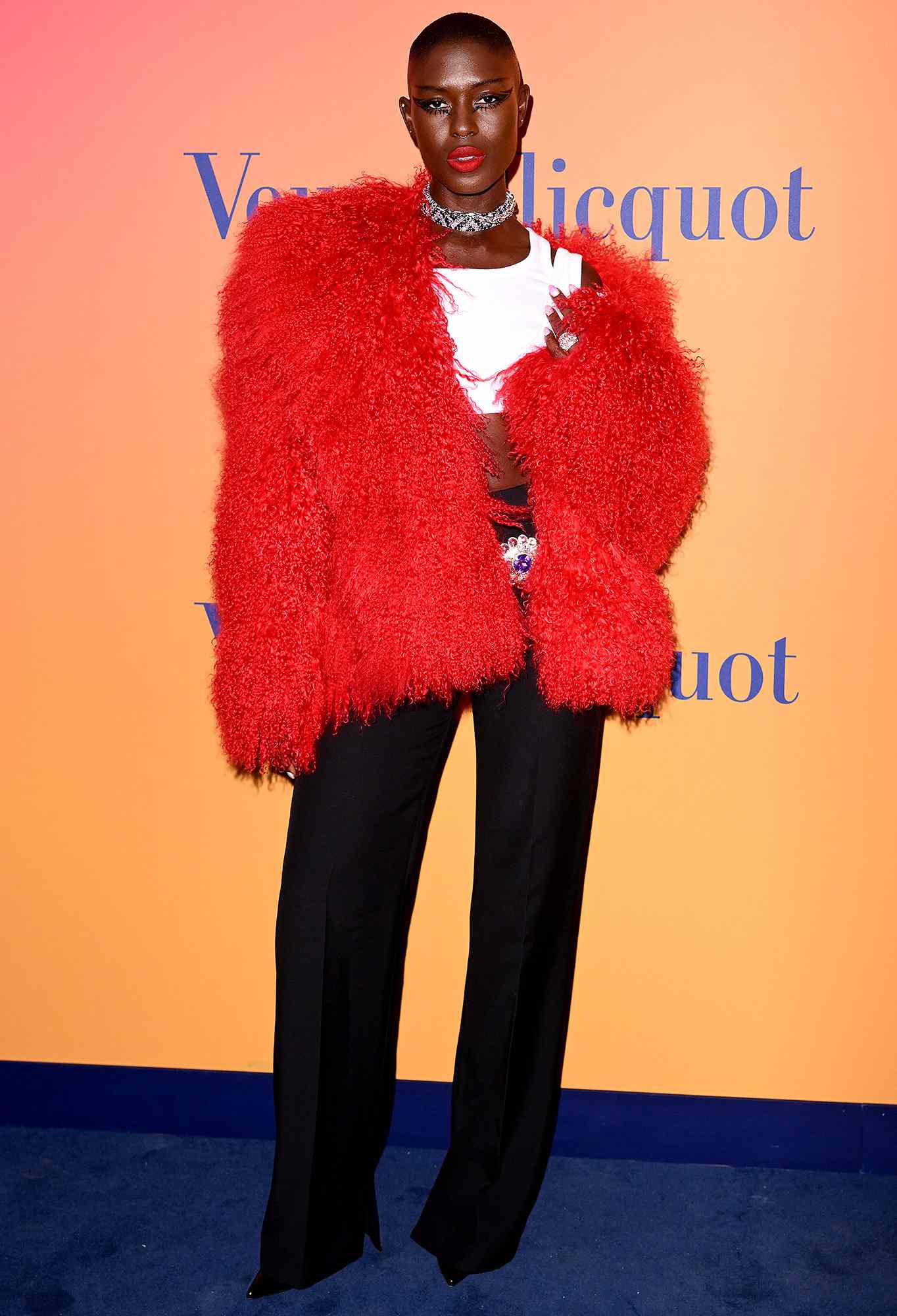 Jodie Turner-Smith attends the exhibition opening of Veuve Clicquot's SOLAIRE CULTURE