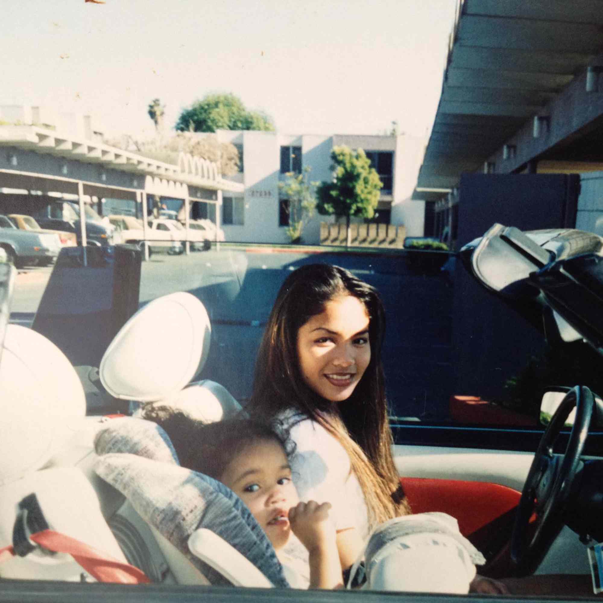 Saweetie and her mom Trinidad Valentin. 