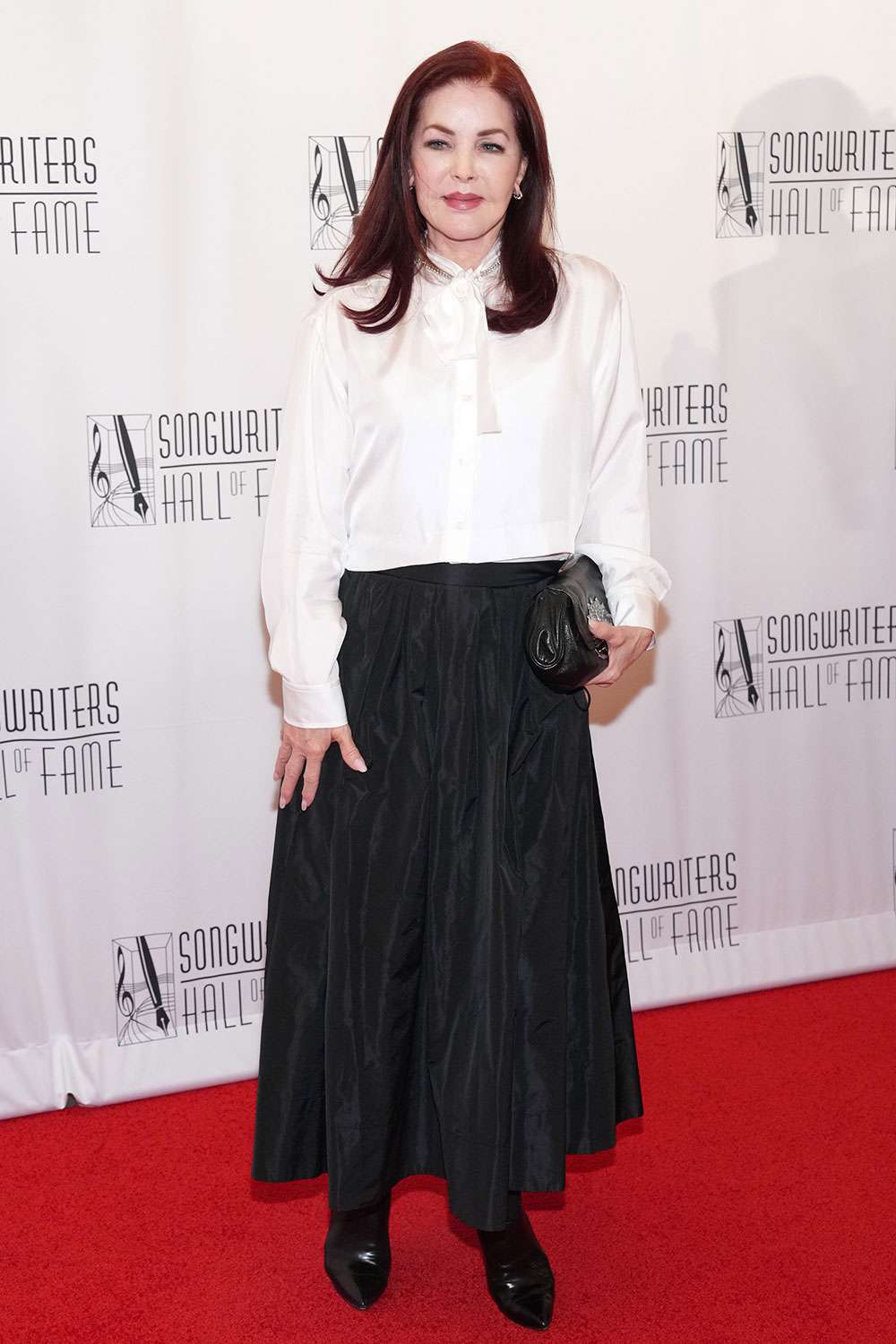 NEW YORK, NEW YORK - JUNE 13: Priscilla Presley attends the 2024 Songwriters Hall of Fame Induction and Awards Gala at New York Marriott Marquis Hotel on June 13, 2024 in New York City. 