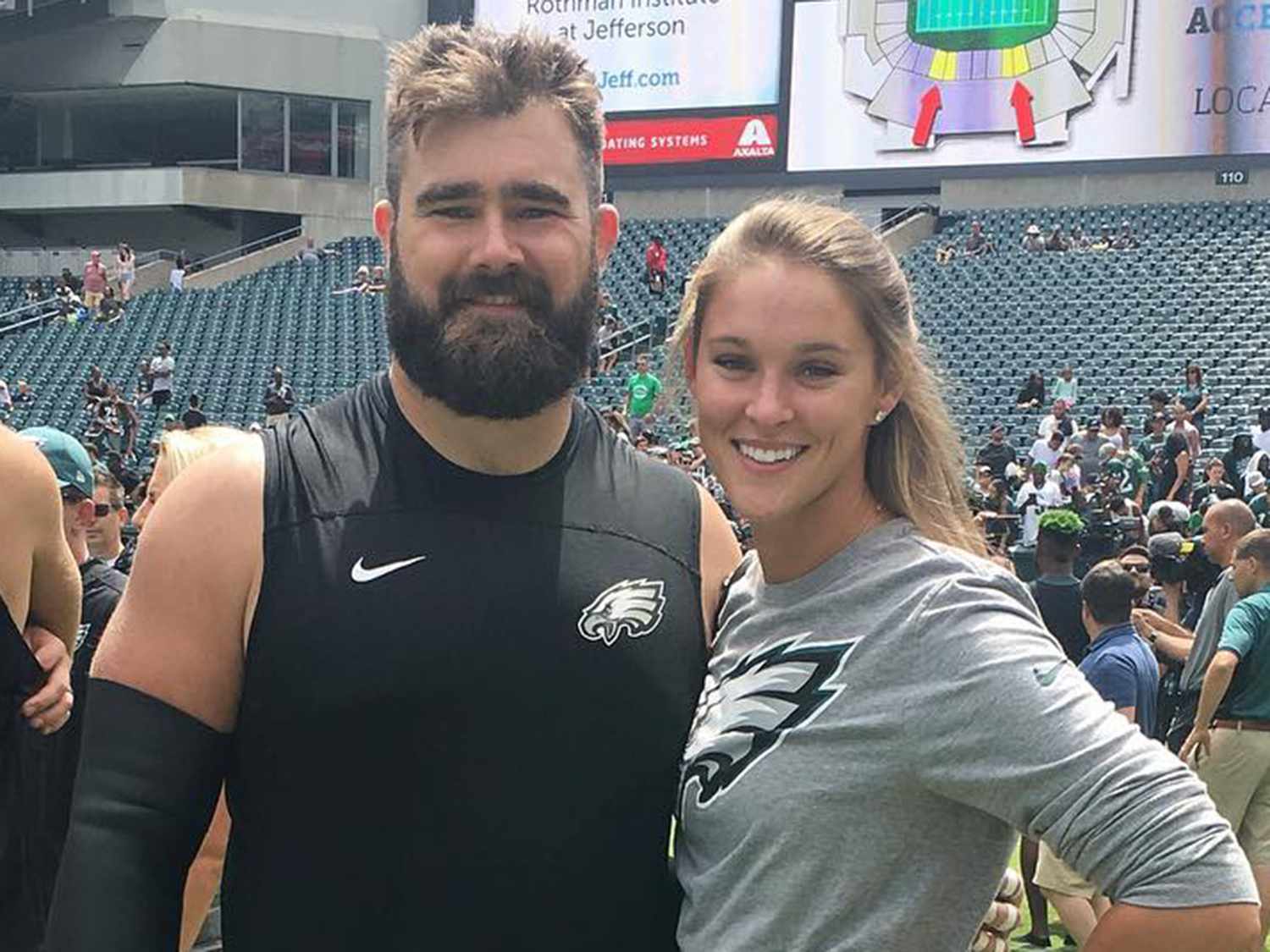 Jason Kelce and Kylie McDevitt Kelce