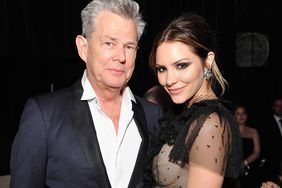 David Foster (L) and Katharine McPhee attend the 26th annual Elton John AIDS Foundation Academy Awards Viewing Party at The City of West Hollywood Park on March 4, 2018 in West Hollywood, California