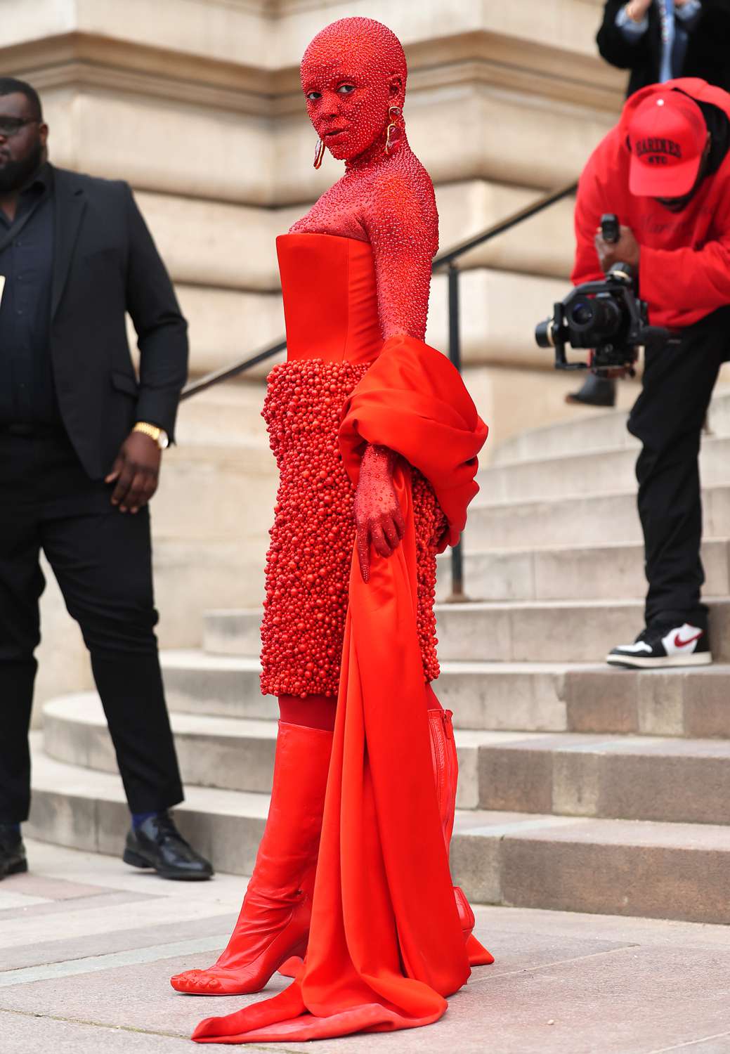 Doja Cat attends the Schiaparelli Haute Couture Spring Summer 2023 show 