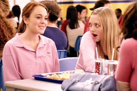 "Mean Girls", directed by Mark Waters. Seen here from left, Lindsay Lohan as Cady Heron and Amanda Seyfried as Karen Smith.