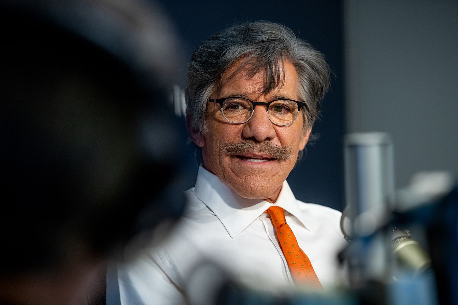 Geraldo Rivera visits the Dan Abrams show at SiriusXM Studios