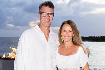 First-ever Bachelorette Trista Sutter celebrates her 50th birthday with her husband, Ryan Sutter at the all new Sandals Royal CuraÃÂ§ao Resort on November 29, 2022 in Willemstad, Curacao. 