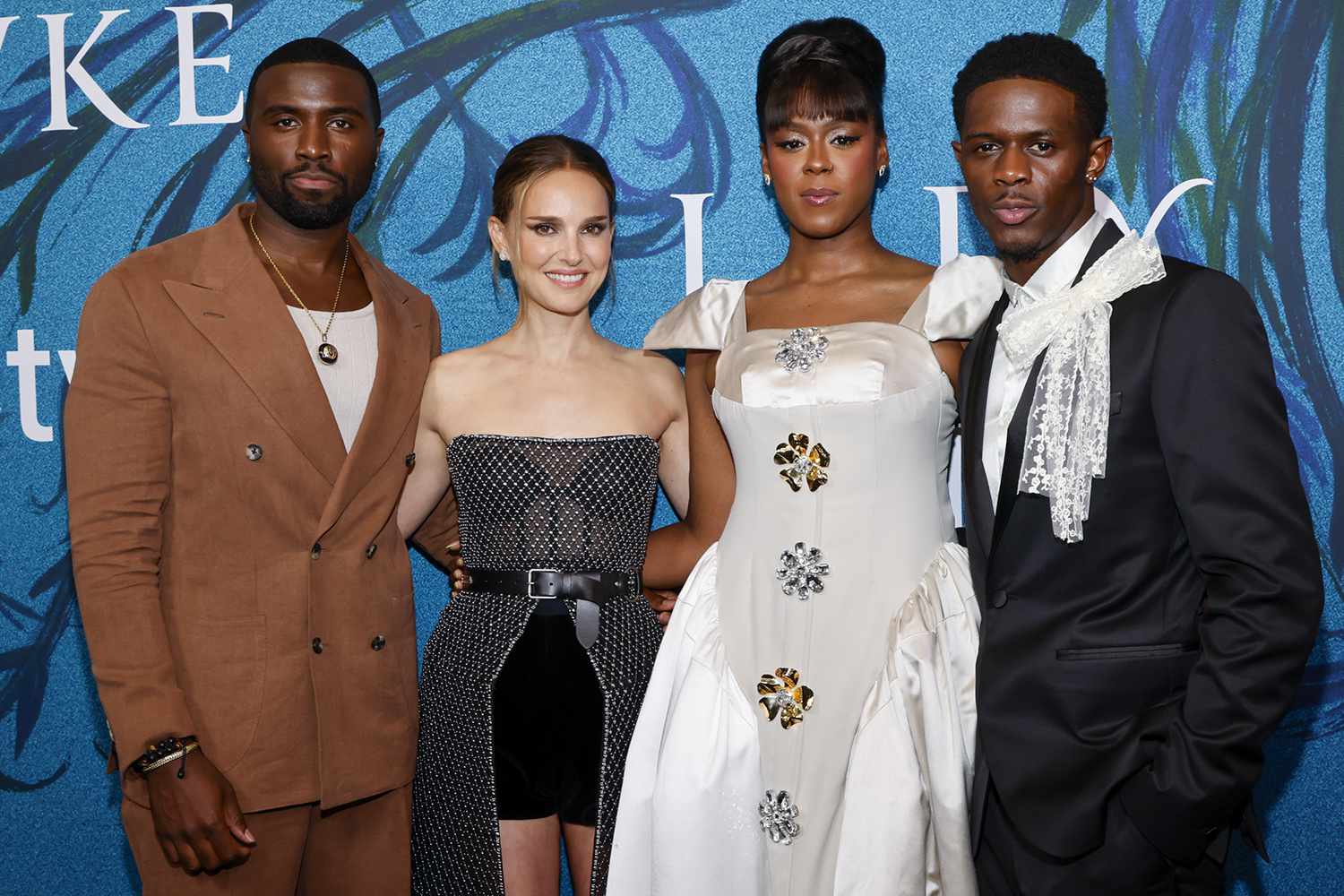 Y'lan Noel, Natalie Portman, Moses Ingram and Josiah Cross new york 07 11 24