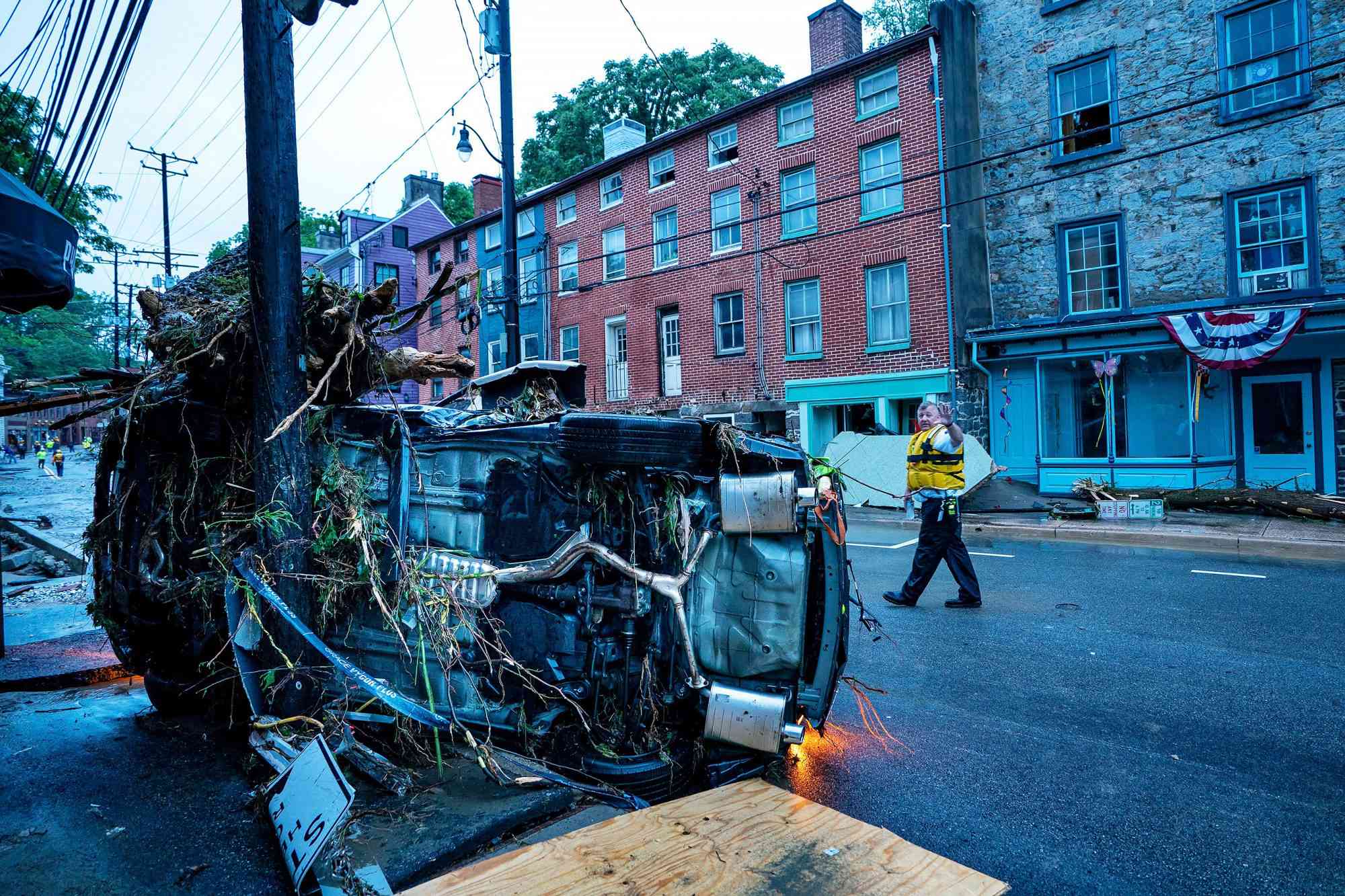 Flash floods ravage Ellicott City Maryland, USA - 27 May 2018