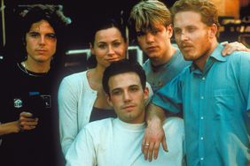 Casey Affleck, Minnie Driver, Matt Damon, Ben Affleck, and Cole Hauser in 'Good Will Hunting'. 