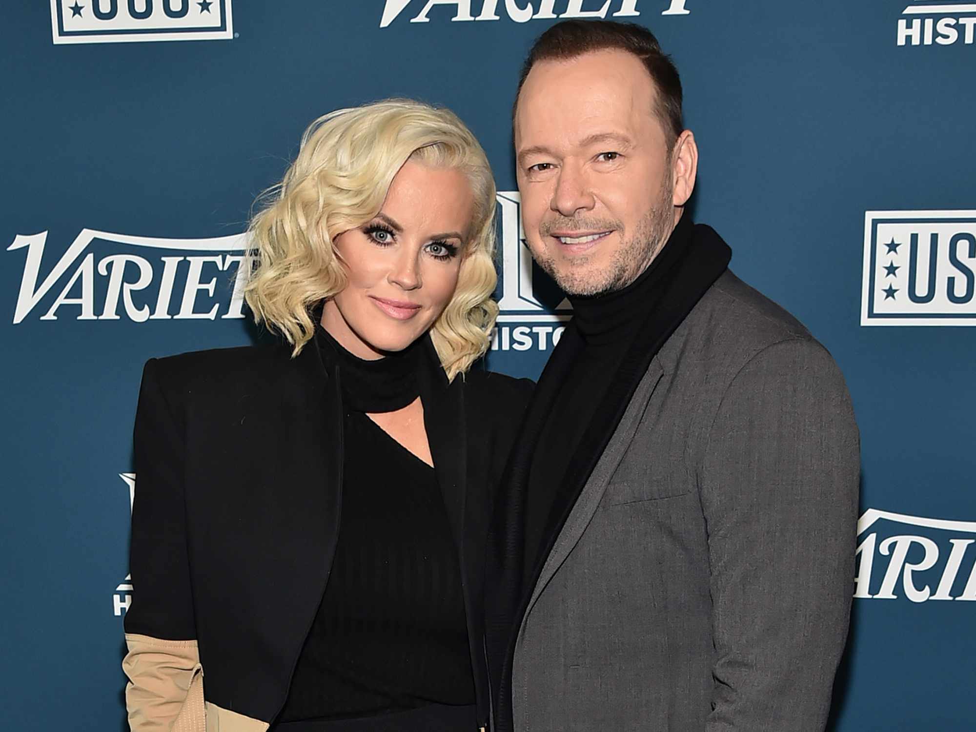 Jenny McCarthy and Donnie Wahlberg attend Variety's 3rd Annual Salute To Service at Cipriani 25 Broadway