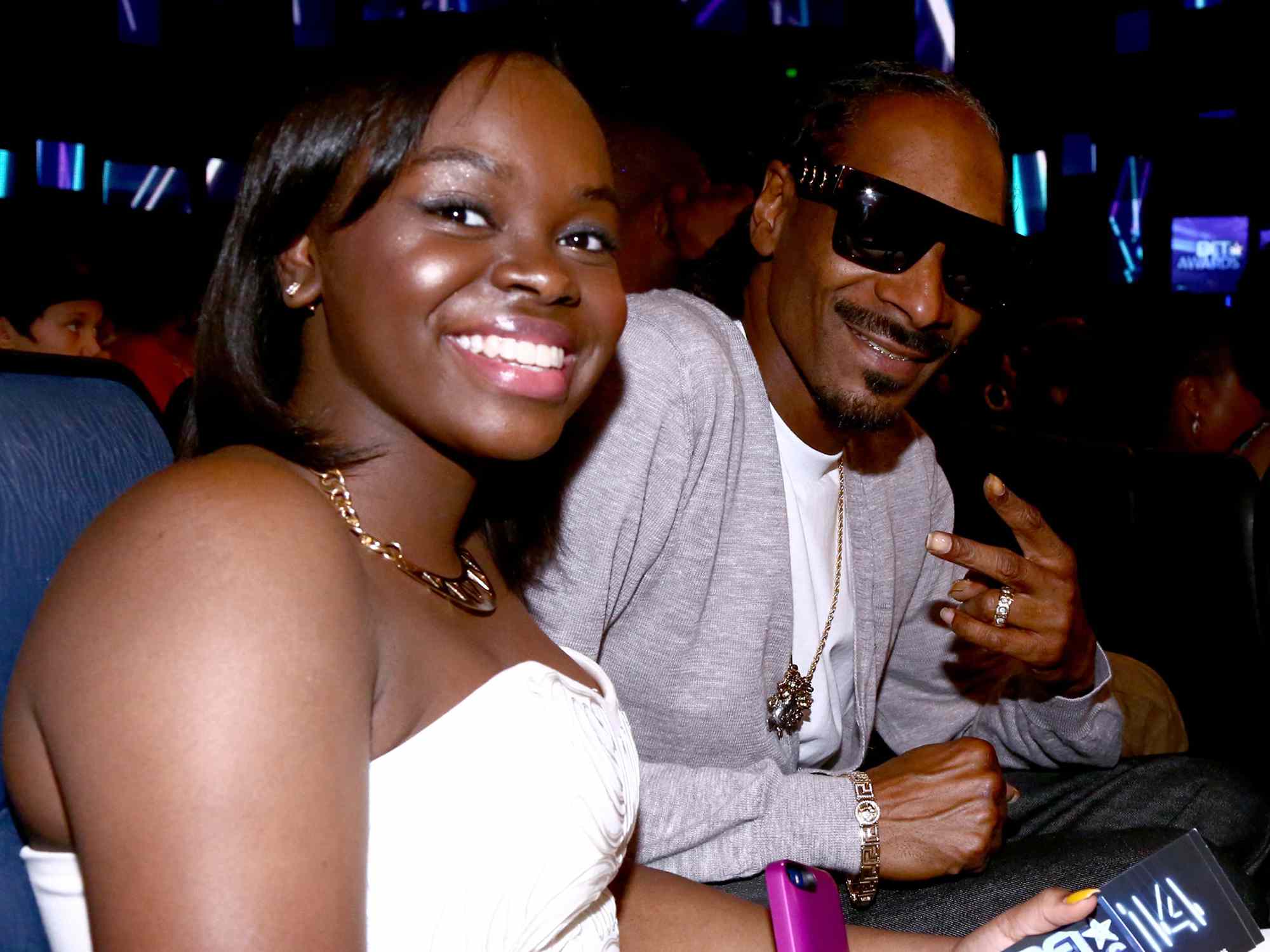 Snoop Dogg and Cori Broadus attend the 2014 BET Awards on June 29, 2014 in Los Angeles, California. 