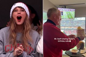 Taylor Swift's Dad Shared Her Birthday Cake at the Chiefs Game