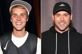 Justin Bieber and Scooter Braun