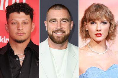 Patrick Mahomes, Travis Kelce, Taylor Swift