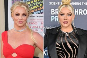 Britney Spears attends the 'Once Upon A Time...In Hollywood' Los Angeles Premiere on July 22, 2019; Christina Aguilera attends the 9th Annual Breakthrough Prize Ceremony on April 15, 2023 in Los Angeles 