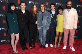 Natalia Dyer, Charlie Heaton, Sadie Sink, Maya Hawke, Noah Schnapp, Priah Ferguson and Brett Gelman arrives at the Netflix Hosts "Stranger Things" Los Angeles FYSEE Event at Netflix FYSee Space on May 27, 2022 in Beverly Hills, California.