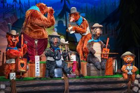 Five Bear Rugs, featuring Zeke, Zeb, Ted, Fred, and a bear named Tennessee. All of them can be seen at the Country Bear Musical Jamboree opening July 17, 2024