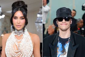 Kim Kardashian attends The 2023 Met Gala Celebrating "Karl Lagerfeld: A Line Of Beauty" at The Metropolitan Museum of Art ; Pete Davidson attends The 2023 Met Gala Celebrating "Karl Lagerfeld: A Line Of Beauty" at The Metropolitan Museum of Art